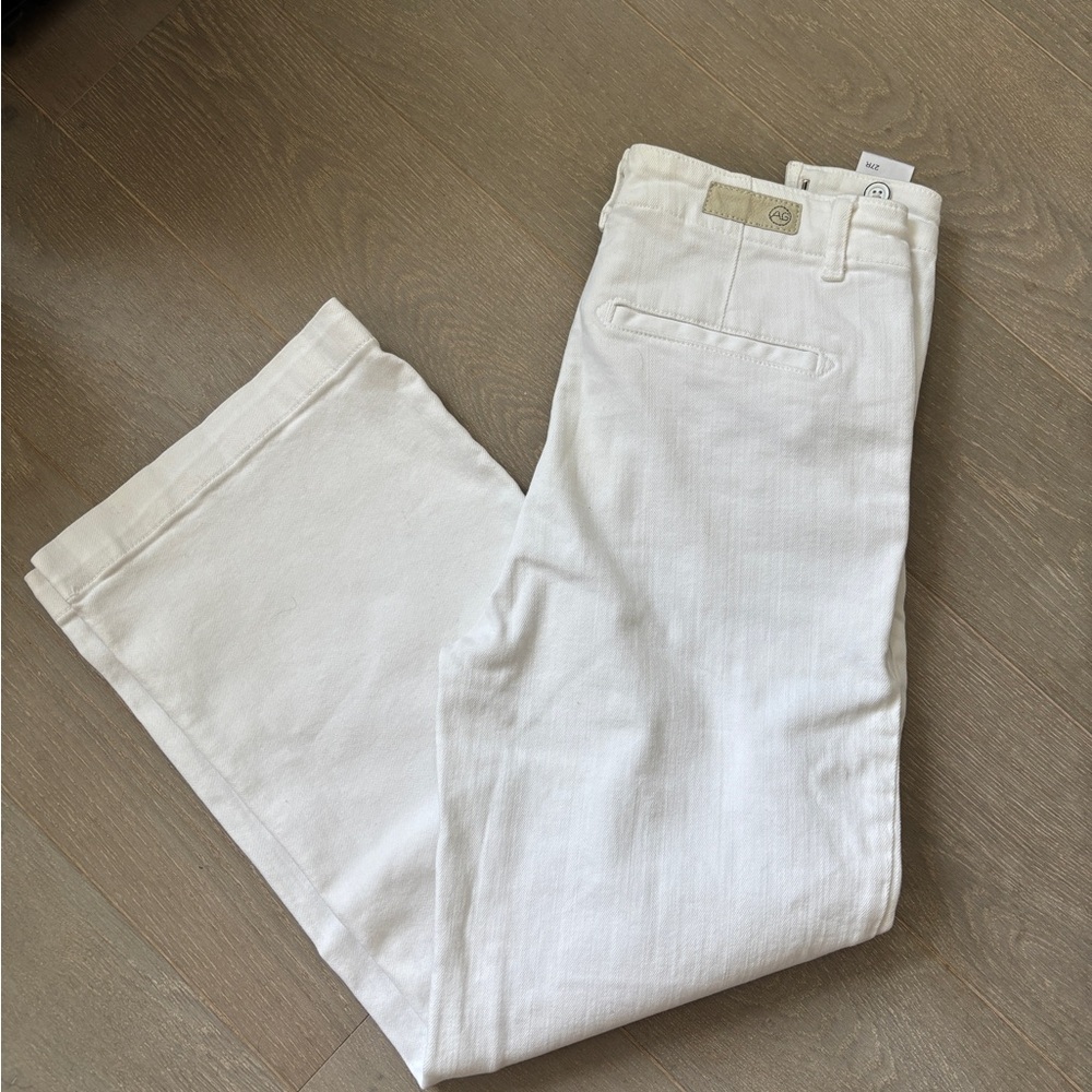 AG Adriano Goldschmied White Juliette Trousers